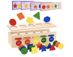 Wooden Shape & Colour Sorting Box